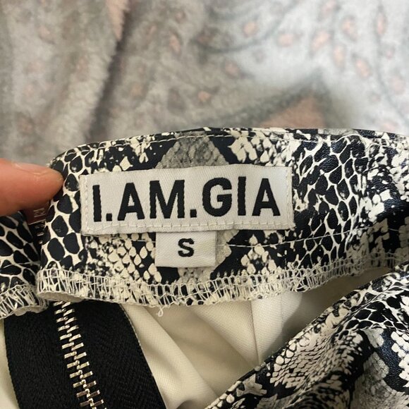 🦋 I.AM.GIA Snake Charmer Faux Leather Pants Small Goth Casual Whimsy - Picture 5 of 6